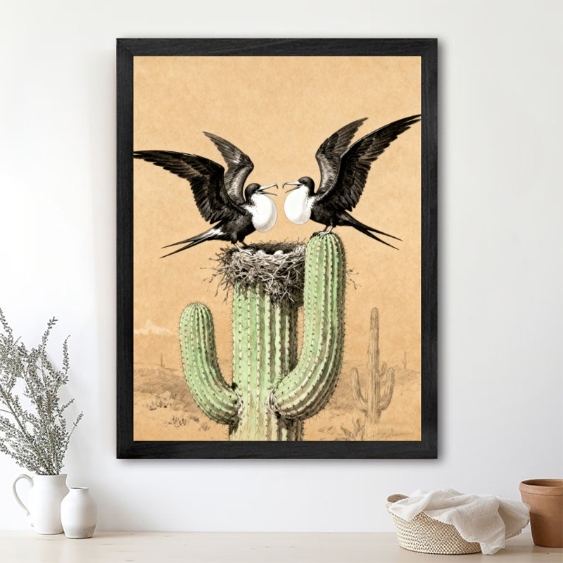 Encadré noir, beaux oiseaux, observateurs d'oiseaux, art mural, impressions rétro, H 11 po x l 9 po