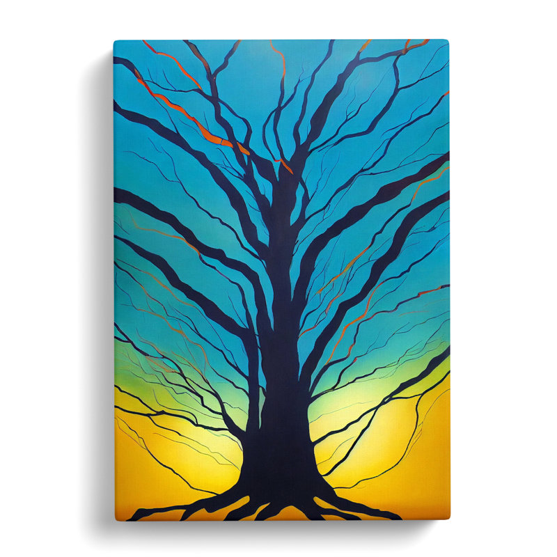 CAN-V0523-2562X Tree Colours Vol.1 - Wrapped Canvas Print, 76cm H x 50cm W x 3cm D
