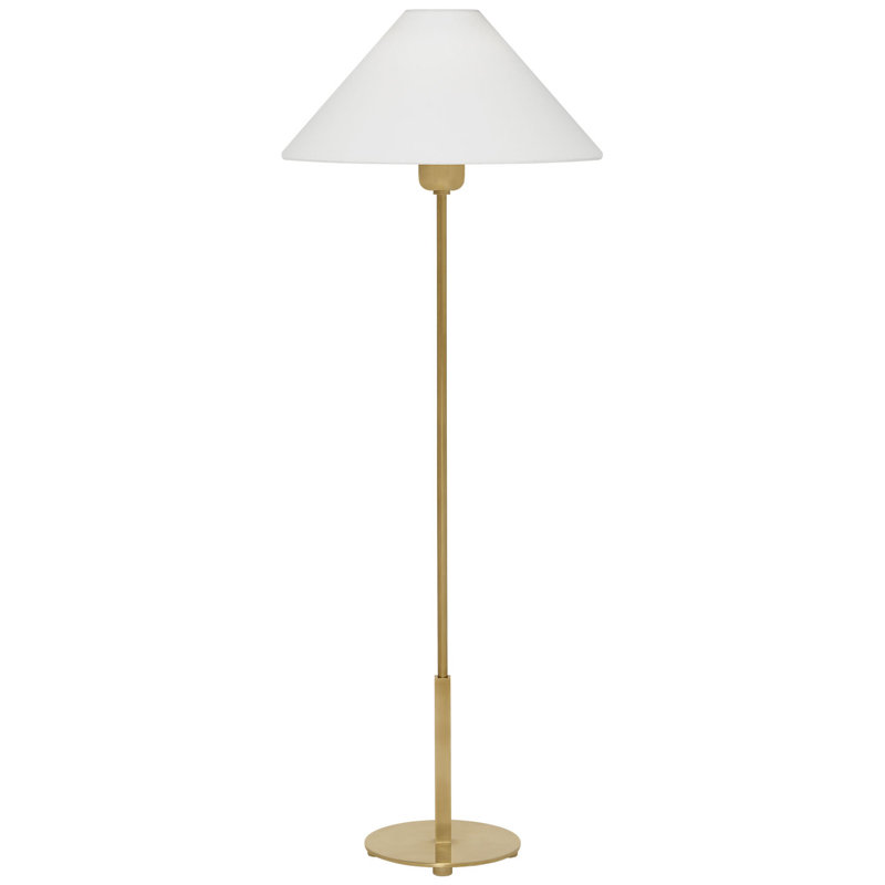 J. Randall Powers Hackney Buffet Lamp, Hand-Rubbed Antique Brass, Fabric