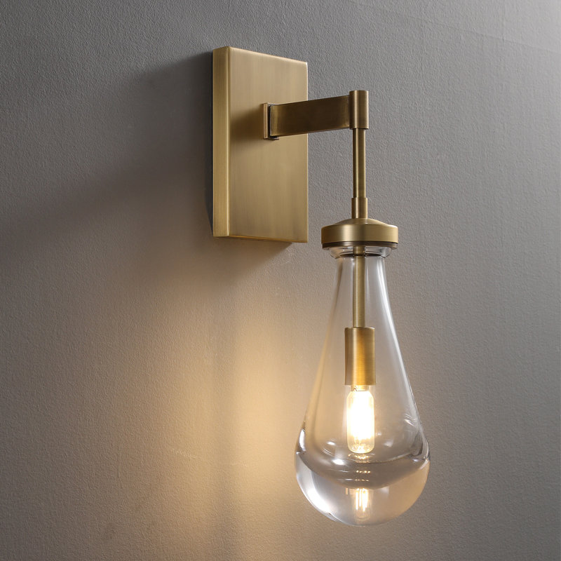 Applique murale Kymani Raindrop, Tringle bronze