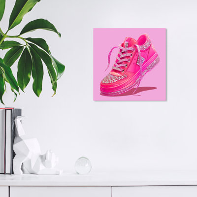 " Hot Pink Glitzy Sneaker "