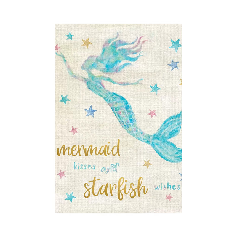 Mermaid Kisses by Natalie Carpentieri - Wrapped Canvas Print, 66.04 cm H x 45.72 cm W x 1.91 cm D