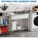 Free Standing Single Bowl Sink With 360°Rotating Faucet