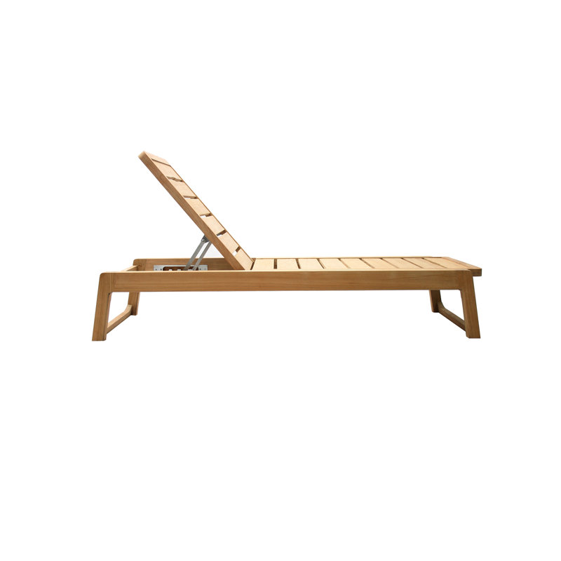 Diuna Outdoor Teak Chaise Lounge
