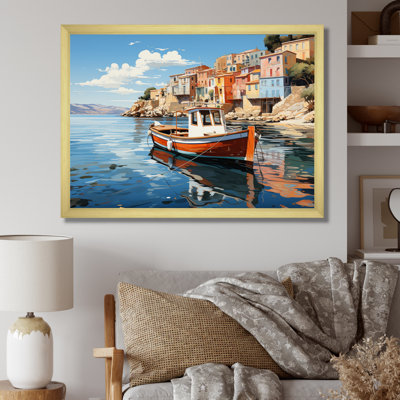 «Grèce Maritime Charm II», reproduction sur toile
