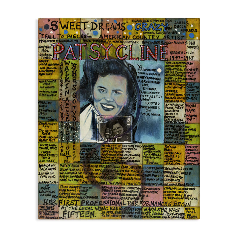 «Patsy Cline Collage» par Sabin, H 40 po x l 30 po