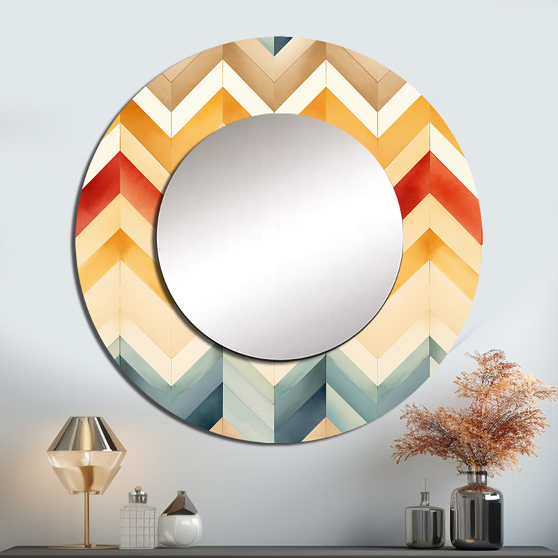 Rétro chevron ivoire rétro Boho, 29 po x 29 po