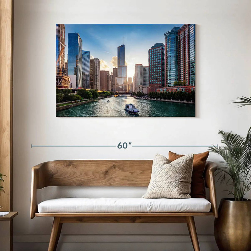Sirci Chicago Riverscape, H 30 po x l 45 po