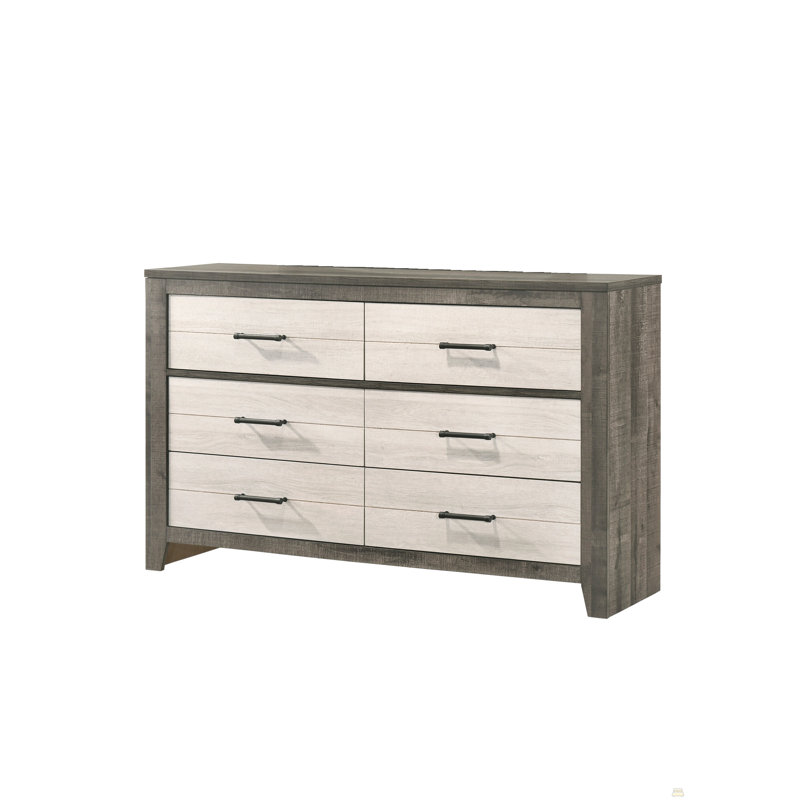 Commode 1 pièce commode à deux tons avec tiroirs de rangement pratiques
