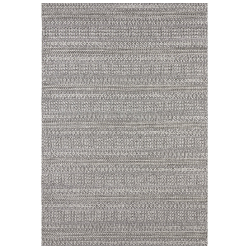 Arras Flatweave Grey Indoor/Outdoor Rug, Rectangle 80 x 150cm