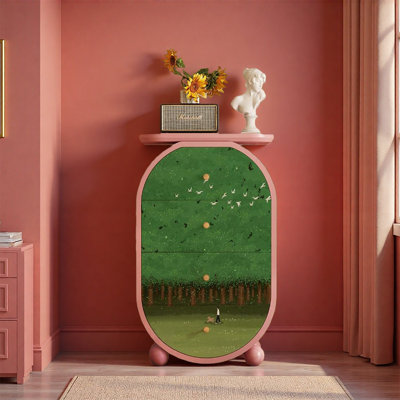 Ash Wood Decorative Cabinet