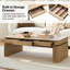 Table basse à plateau relevable électrique moderne 52 po Zenobia-1334641504