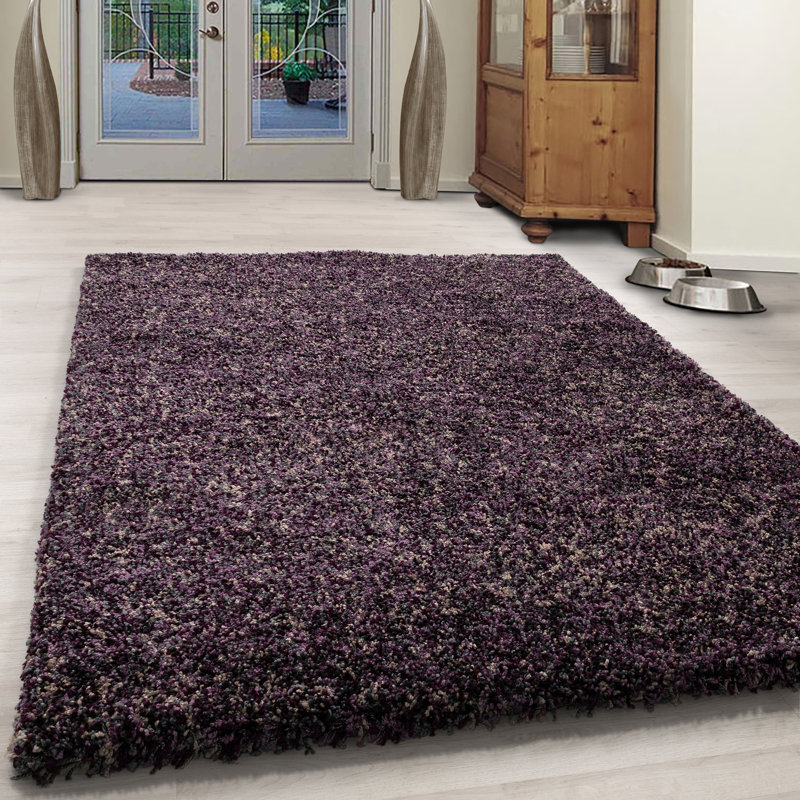 Hearn Shaggy Purple Rug, Rectangle 200 x 290cm
