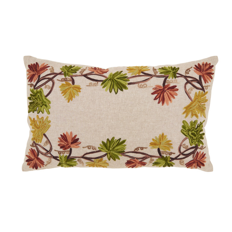 Coussin en polyester Golden Grove, Polyester, Rectangle H 12 po x l 20 po
