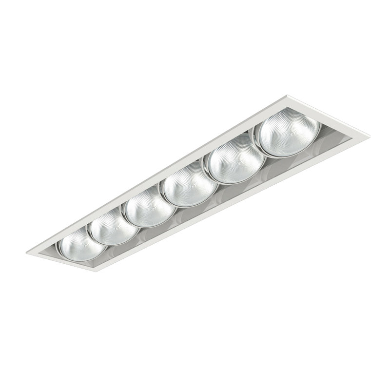 Plafonnier encastré 6 lumières 6 lumières