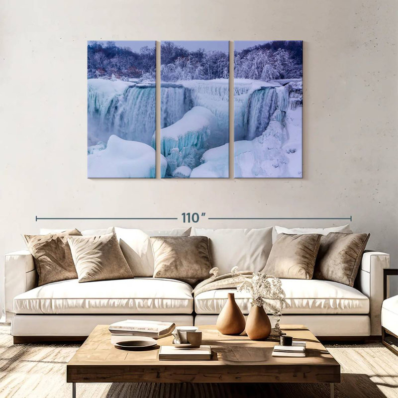 Alvord Frozen Niagara Falls, 48" H x 74" W