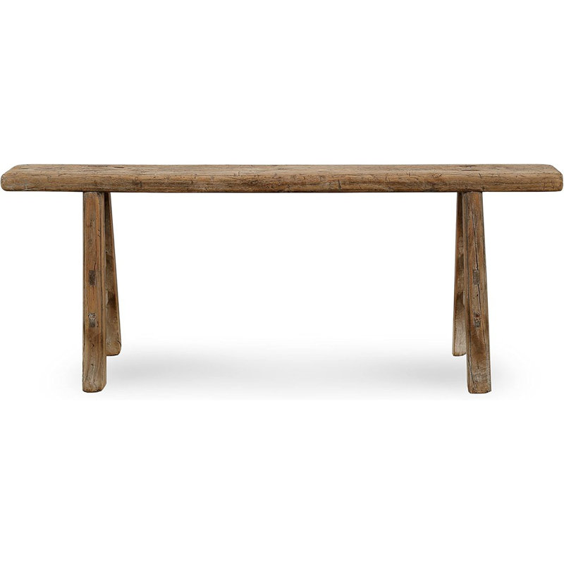 Banc de hall d'entrée en bois fait à la main, banc de nouilles rétro pour salon, chambre à coucher ou entrée, banc de bout de lit