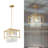 Jhase Crystal Dimmable Square / Rectangle Chandelier Modern Pendant Light Fixture-65668622-65668620