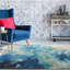 Tapis bleu / rose touffeté Mariam-31784231