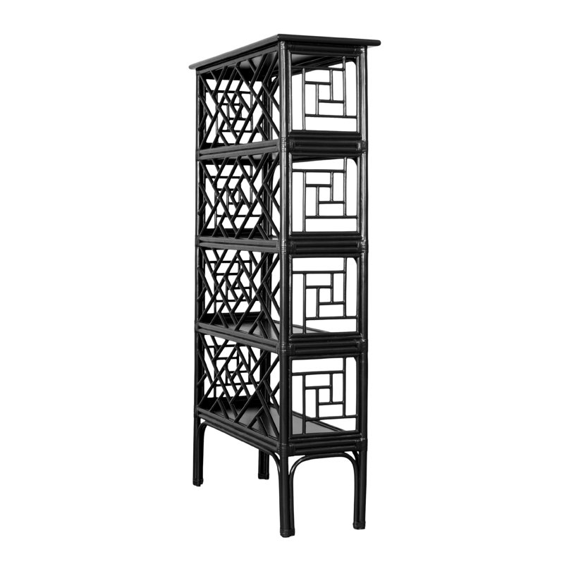 Chippendale Bookcase, Black
