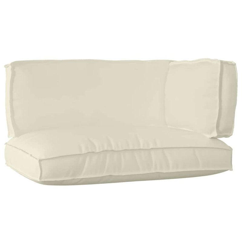  Ensemble de coussins 3 pièces Pallet, Crème