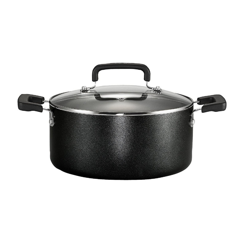 T-fal 12-Piece Black Non-Stick Aluminum Cookware Set