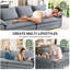 4 Seater Chenille Sofa-1551361945