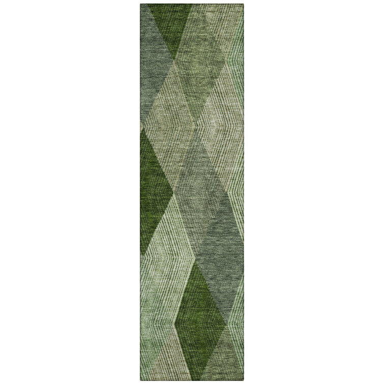 Aquaisha Washable Geometric Indoor / Outdoor Rug