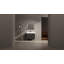 Meuble-lavabo sur pied 36 po avec lavabo en résine, armoire de rangement avec portes à fermeture douce