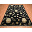 Tapis noir en laine et en soie noué à la main 8 pi x 10 pi 7793B3B7A61F4BD0BED72618E26A67BD