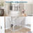 PETMAKER Pet Gate – 3-Panel 54x32-Inch Freestanding Foldable Dog & Cat Gate for Doorways, Hallways & Stairs, No Drilling Required, Wood Barrier Fence for Small to Large Pets-33893611-33893613
