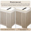 Structure de lit plateforme en bois massif avec tête de lit, aucun sommier nécessaire, lit sur pied, assemblage facile, grand lit, beige-788803527-788803525