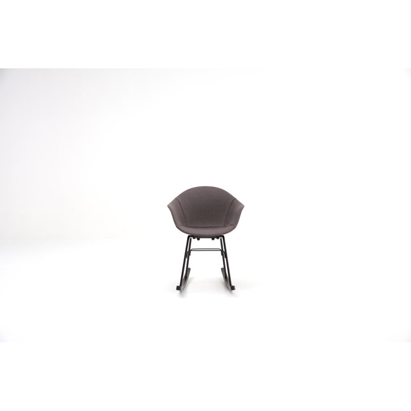 Chaise berçante TA UP, Gris foncé, Noir
