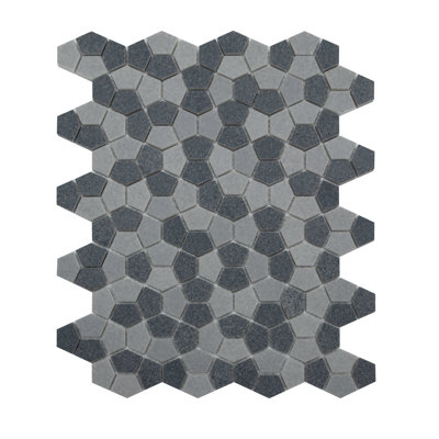 Carreau de mosaïque pour mur et plancher en verre 0,6 po x 0,6 po Gaia