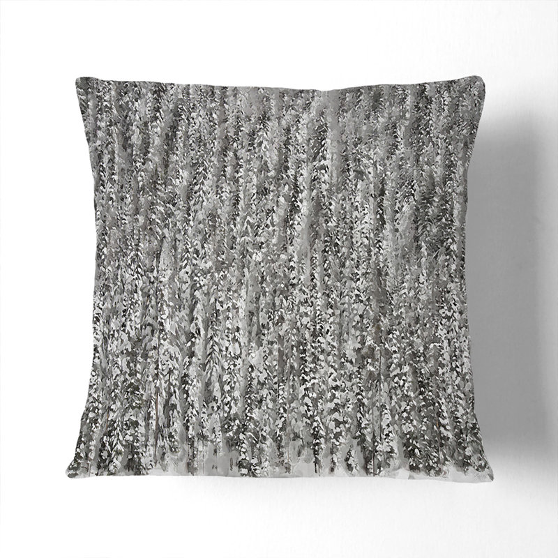 Abstract Square Cushion, 40cm H x 40cm W x 15cm D, Stone