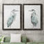 Blue Heron I - ensemble de 2 reproductions d'art sur toile encadrées-595298007-595298012