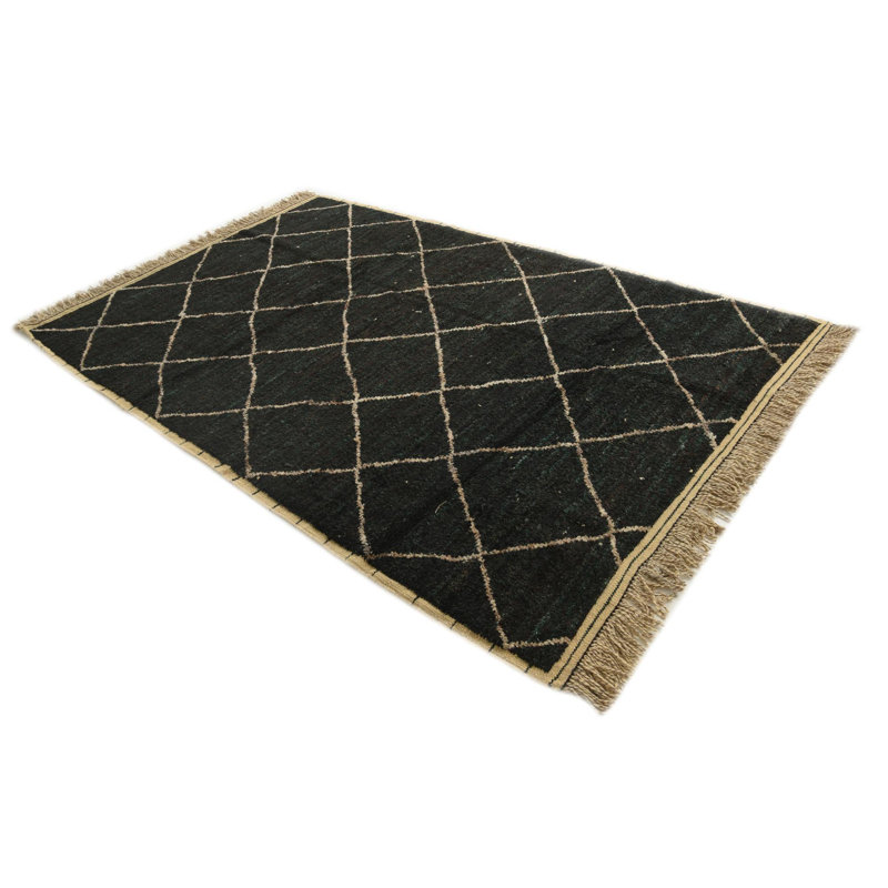 Tapis noir Nestor