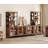  Home Office Furniture Set: 59" Executive Desk With Charging Station And Storage Cabinet, Two 72" Tall Bookcase With 3 Tiers And 4 Cabinets, Modern Computer Desk And Shelf For Work Study-369756382