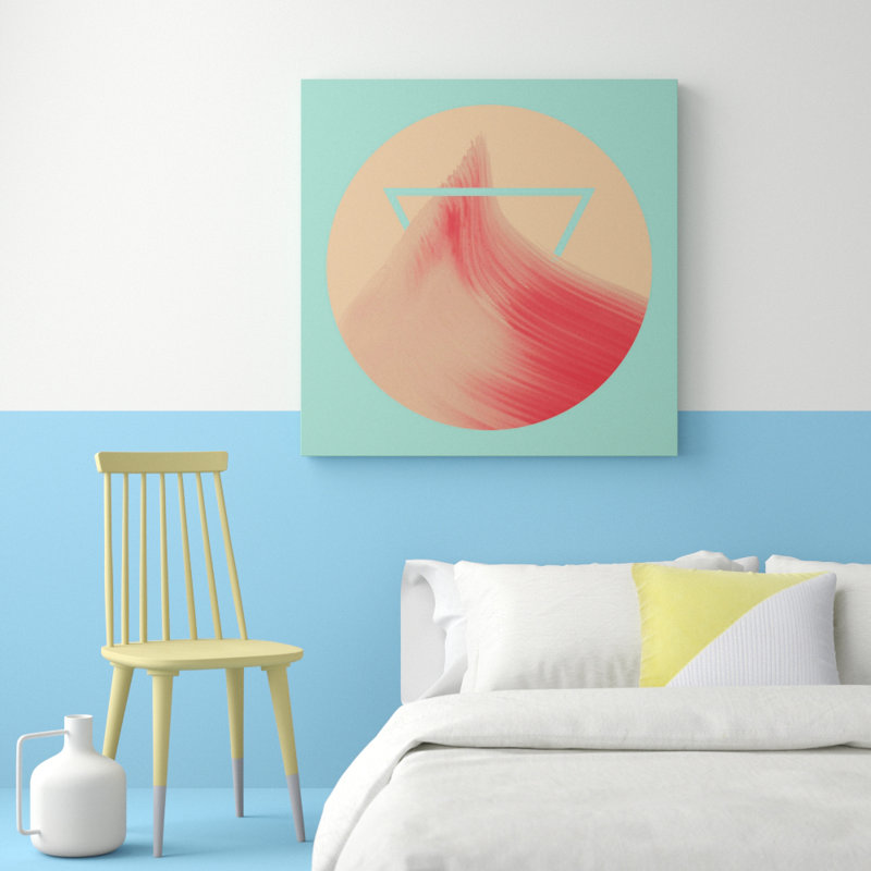 Pink Peak 1 Piece Wrapped Canvas Painting, 122cm H x 122cm W x 3.81cm D
