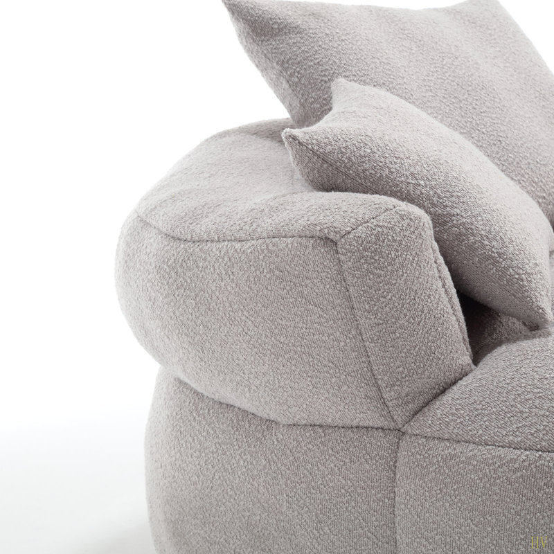 Canapé-lit simple Chenille, Gris