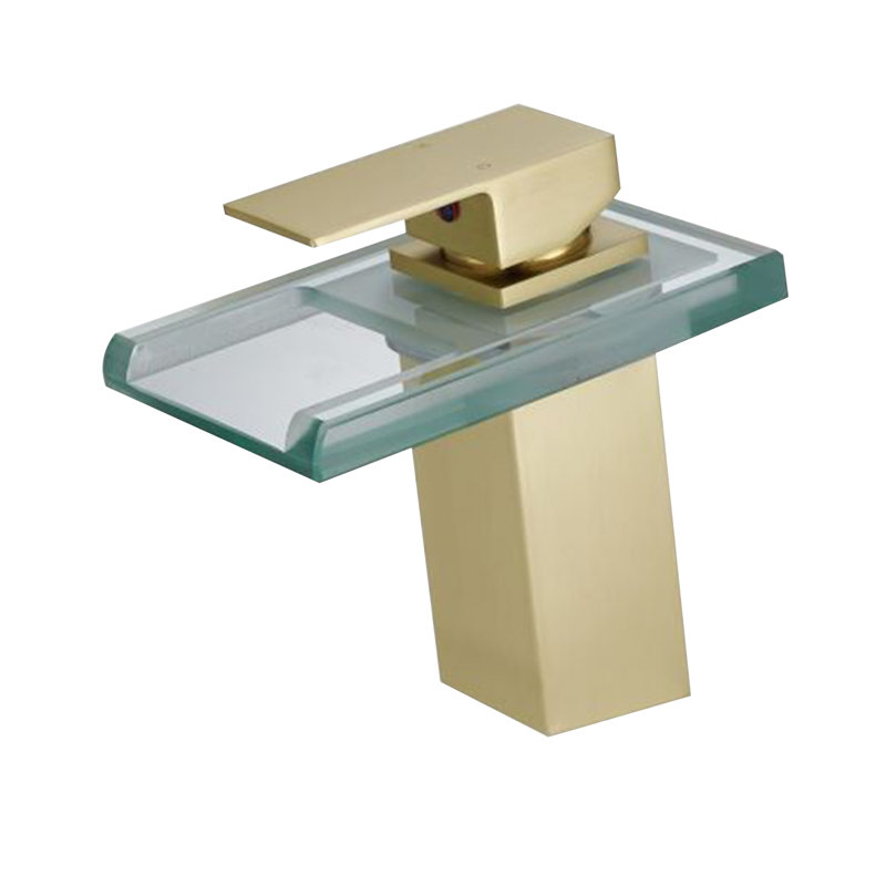 Single-Hole Bathroom Faucet, Gold