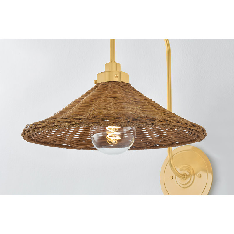 Kensington Wall Sconce in Aged Brass by Mark D. Sikes
