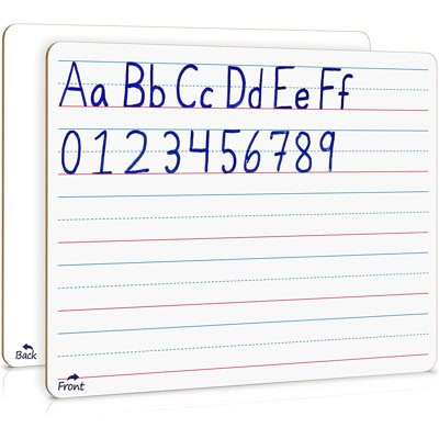 Paquet de 2: Tableau blanc effaçable à sec pour enfants