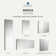 Senza Surface/Recessed Mount Rectangular Frameless Bathroom Medicine Cabinet