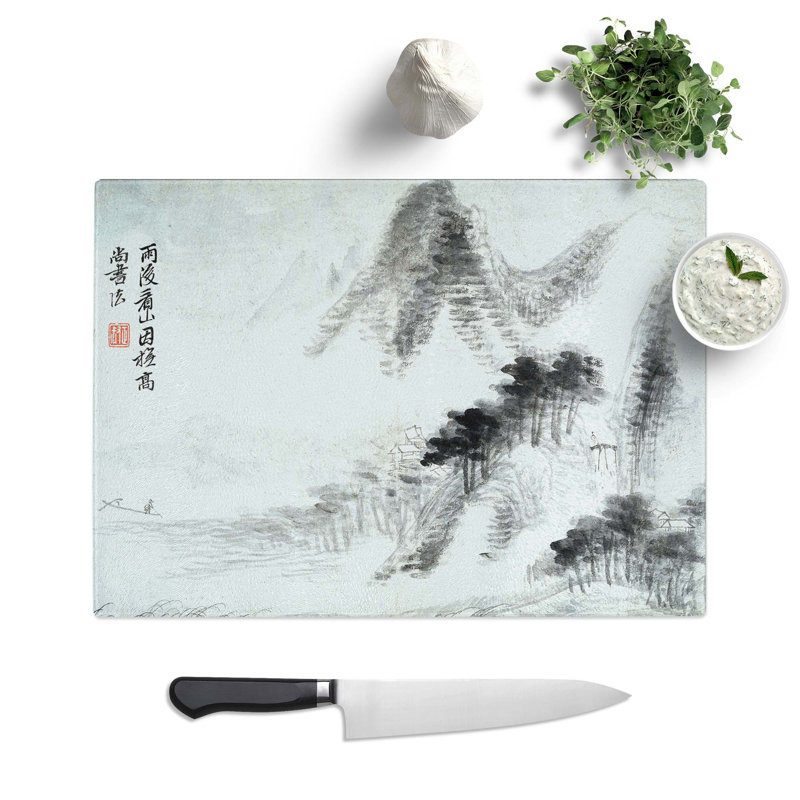 Glass Landscape Vol.10 by Yun Shouping Chopping Board, 28.5 cm W x 20 cm L