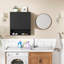Armoire flottante moderne en bois massif de style médiéval 26 po Modern