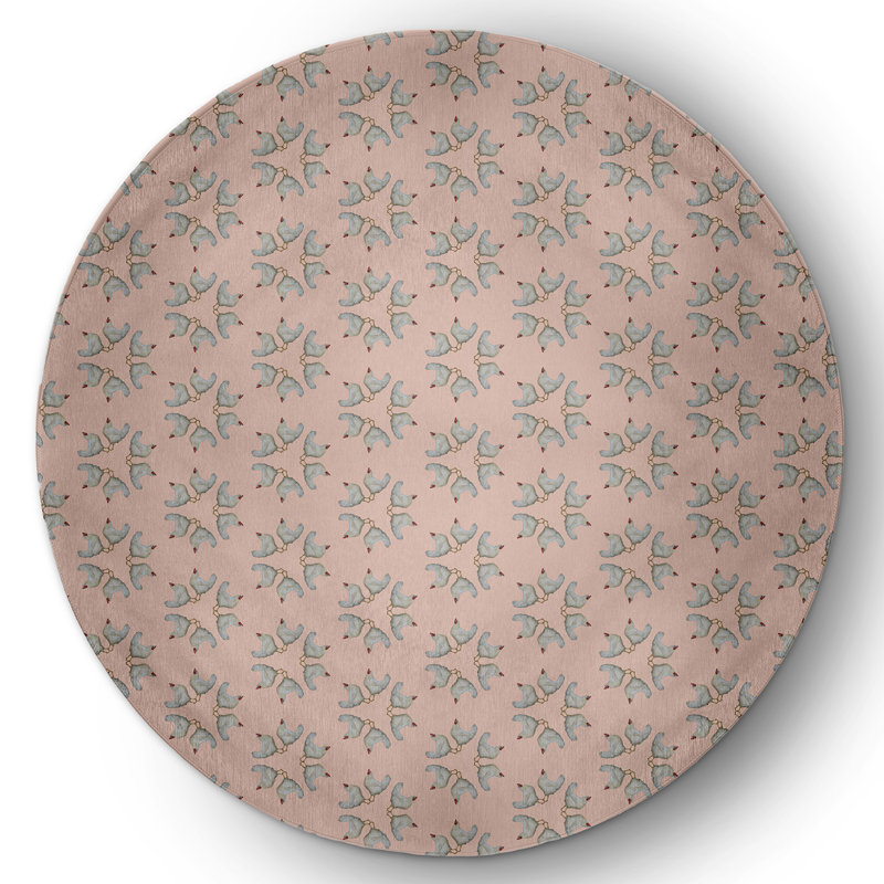 Tapis en chenille tissé à la machine Elioth, Rond 5 pi
