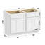 Base de meuble-lavabo double 48 po seulement-106891093