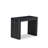 13-piece Dining Room Table Set a Rectangular Dining Table and 12 Shitake Linen Fabric Dining Chair, Wire Brushed Black-836554778-815102944