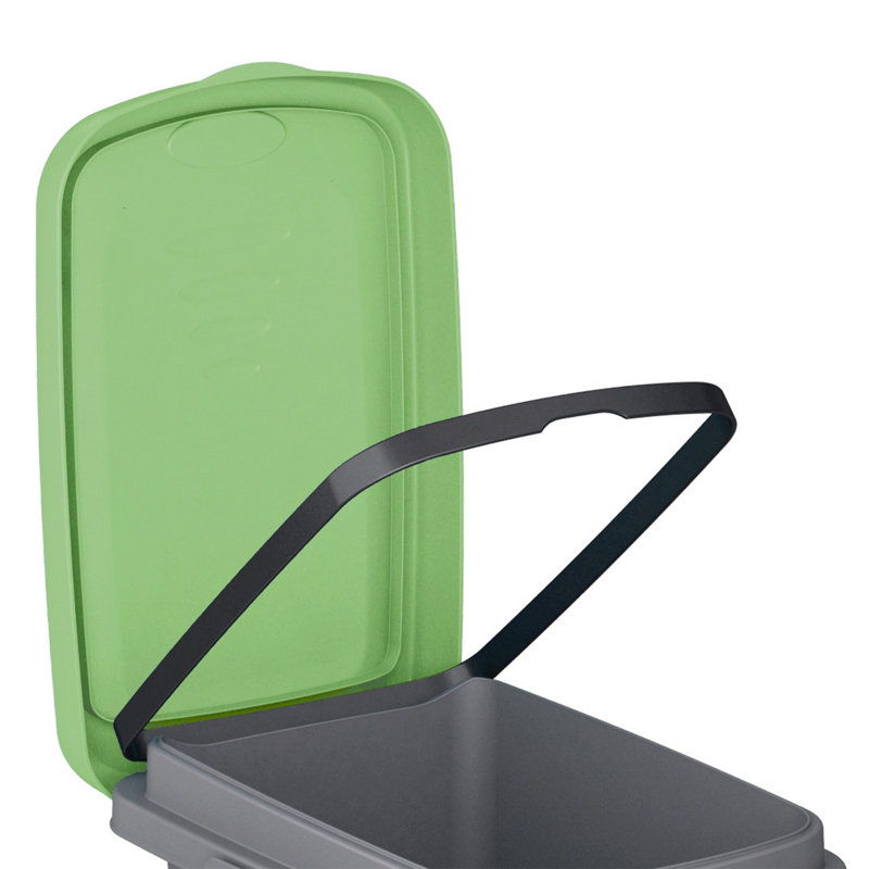 Baragrey Polypropylene Kitchen Trash Can - 25L, Grün